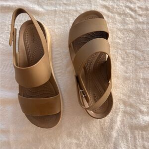 CROCS Tan Sandals Minimalist Design